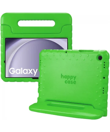 HappyCase Samsung Galaxy Tab A9 Kinder Tablethoes met Handvat Groen Hoesjes