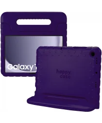 HappyCase Samsung Galaxy Tab A9 Kinder Tablethoes met Handvat Paars