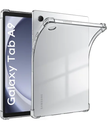 Samsung Galaxy Tab A9 Hoes Schokbestendige TPU Back Cover Transparant Hoesjes