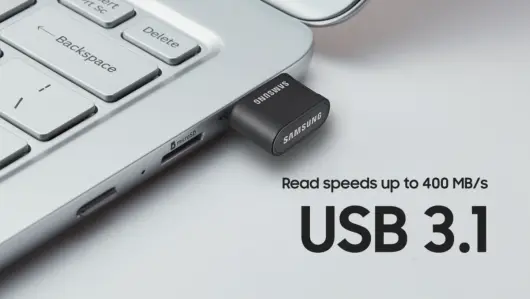Originele Samsung FIT-Plus USB-A Stick voor Opslaggeheugen 128GB Grijs afbeelding 4