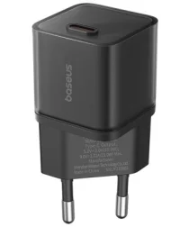 Baseus GaN5S USB-C Snellader 20W Power Delivery Adapter Zwart