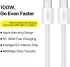 Baseus Superior Series 2 USB-C naar USB-C Kabel 100W 2 Meter Wit afbeelding 2