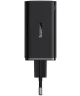 Baseus GaN6 65W USB-C/USB Snellader + 100W USB-C Kabel 1M Zwart