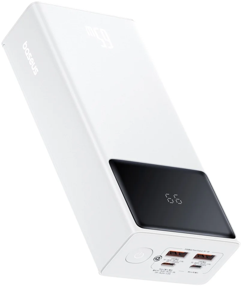 Baseus Star-Lord 30.000mAh Powerbank Fast Charge Met Display Wit 65W afbeelding 2