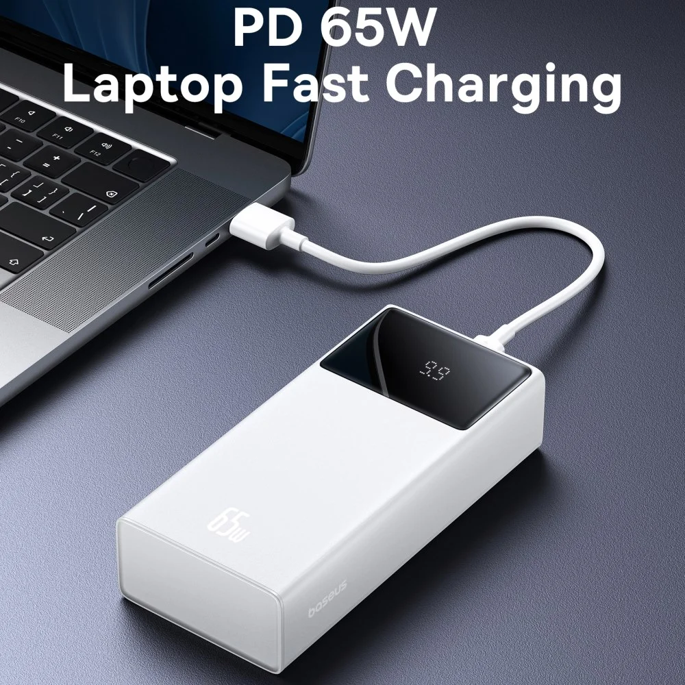 Baseus Star-Lord 30.000mAh Powerbank Fast Charge Met Display Wit 65W afbeelding 4