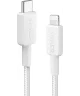 Anker 322 Gevlochten USB-C naar Apple Lightning Kabel 0.9M Wit