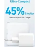 Anker 323 (33W) Fast Charger 2-Poorts USB-A en USB-C Adapter Wit