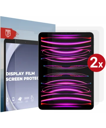 Rosso Apple iPad Pro 11 Screen Protector Ultra Clear Folie Duo Pack Screen Protectors