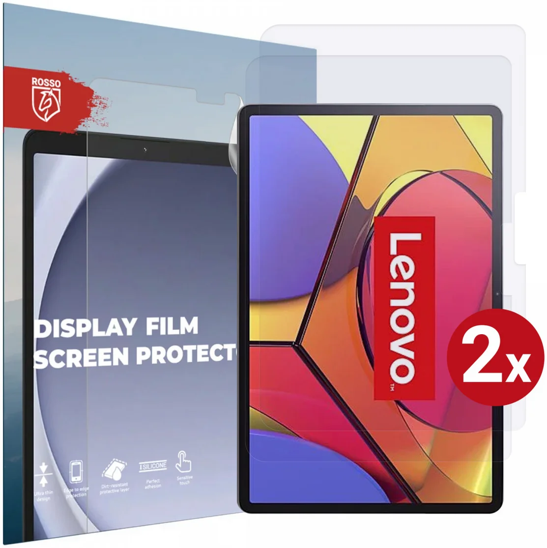 Rosso Lenovo Tab P11 Pro Screen Protector Ultra Clear Folie Duo Pack afbeelding 1