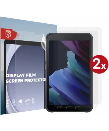 Rosso Samsung Tab Active 3/5 Screenprotector Ultra Clear Folie 2-Pack Screen Protectors