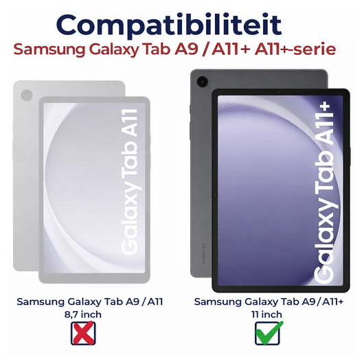 Rosso Samsung Tab A11 Plus / Tab A9 Plus Screen Protector Ultra Clear Folie 2P afbeelding 6