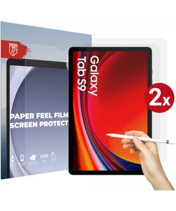 Rosso Samsung Galaxy Tab S9 Screen Protector Paper Feel Folie Duo Pack Screen Protectors