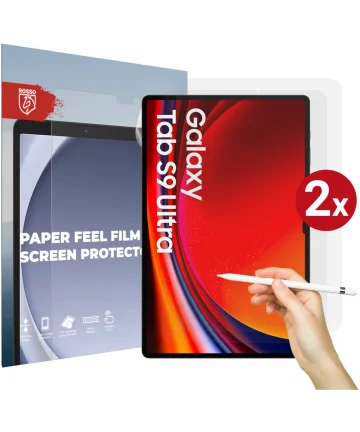 Rosso Samsung Galaxy Tab S9 Ultra Screen Protector Paper Feel Duo Pack Screen Protectors