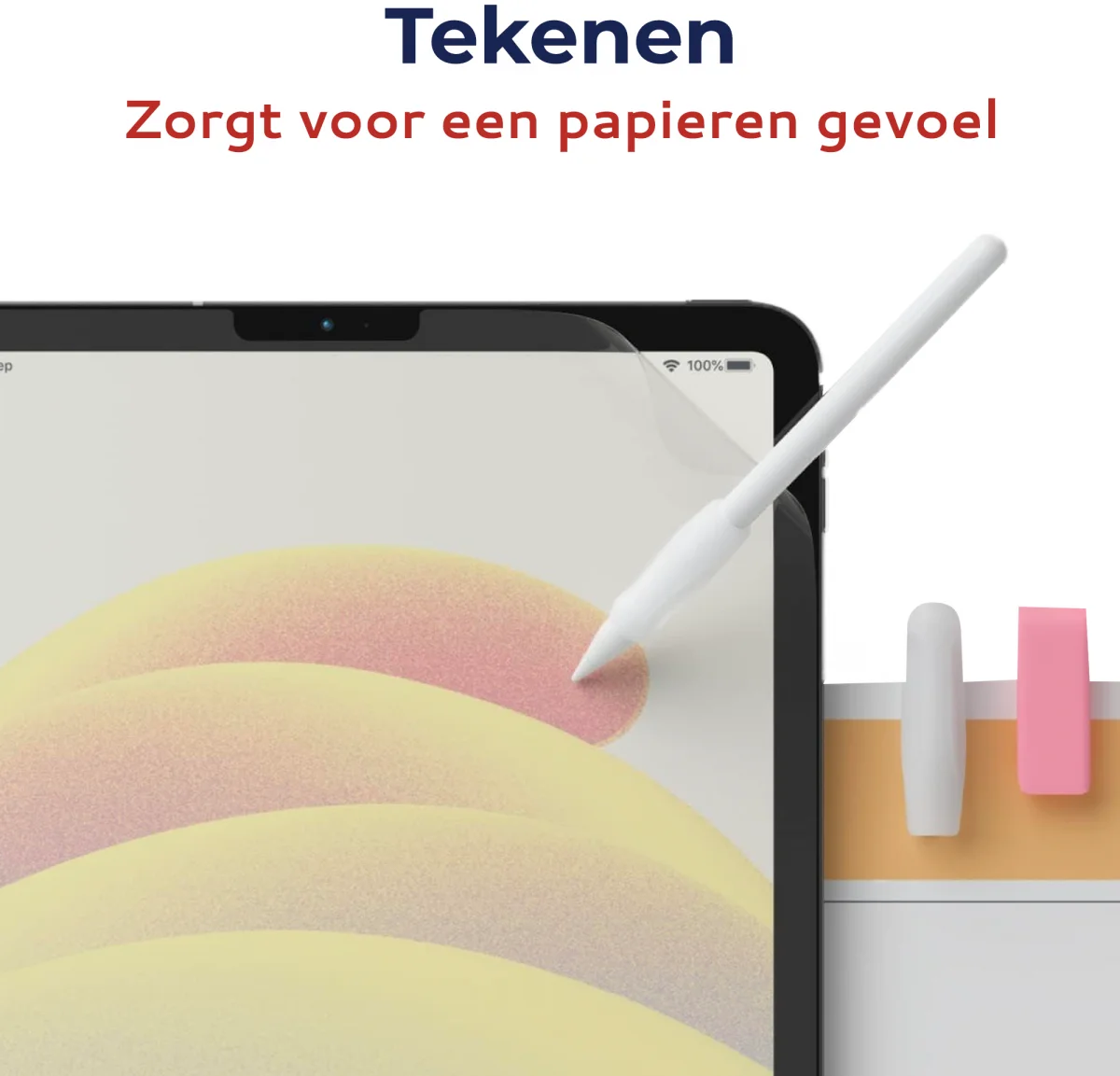 Rosso Samsung Tab A9 Plus Screen Protector Paper Feel Folie Duo Pack afbeelding 2