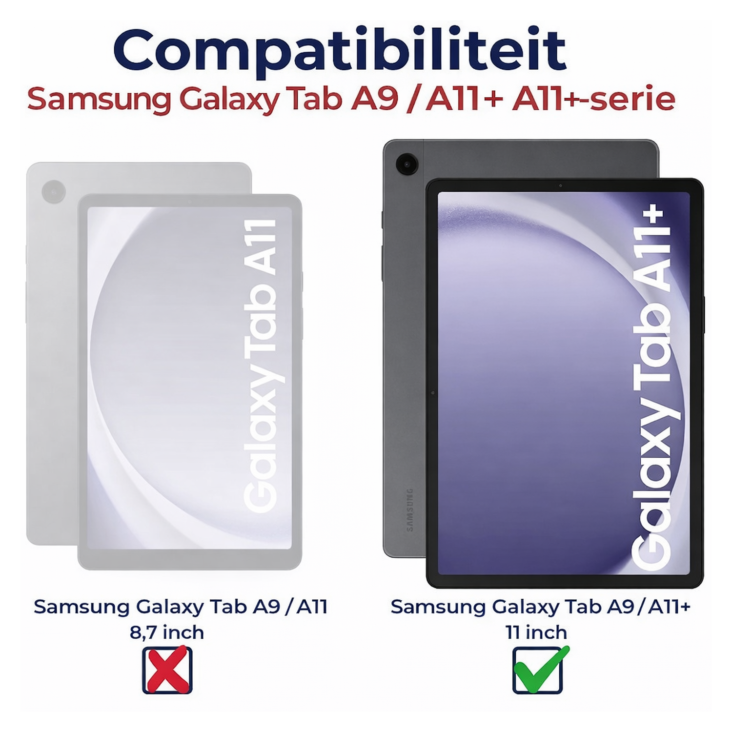 Rosso Samsung Tab A11 Plus / Tab A9 Plus Screen Protector Paper Feel Folie 2Pack afbeelding 6