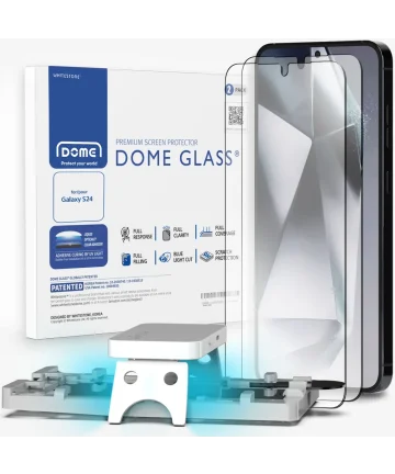 Whitestone Dome Glass Samsung Galaxy S24 Screen Protector 2-Pack Screen Protectors