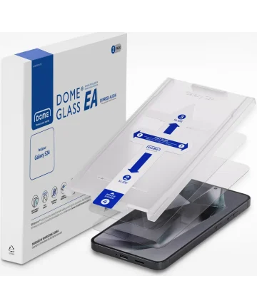 Whitestone EA Glass Samsung Galaxy S24 Screen Protector met Jig 2-Pack Screen Protectors