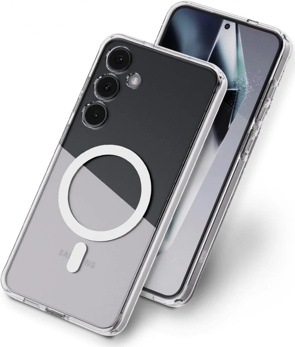 Whitestone Dome Case Samsung Galaxy S24 Hoesje MagSafe Transparant afbeelding 1