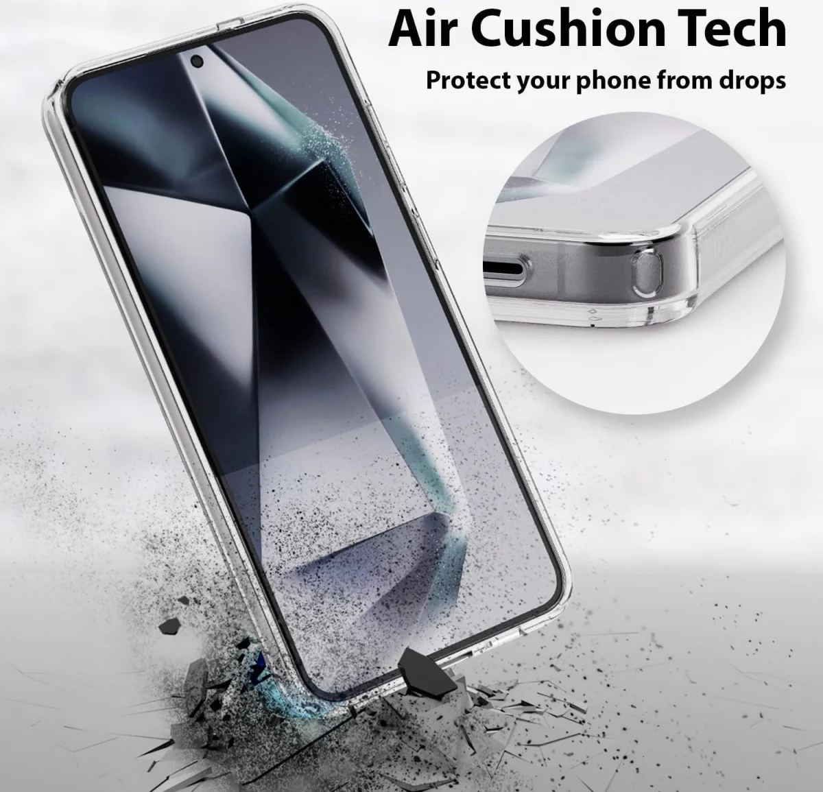 Whitestone Dome Case Samsung Galaxy S24 Hoesje MagSafe Transparant afbeelding 3