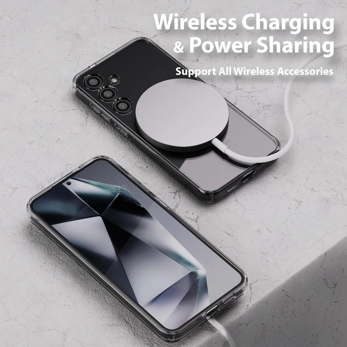 Whitestone Dome Case Samsung Galaxy S24 Hoesje MagSafe Transparant afbeelding 4