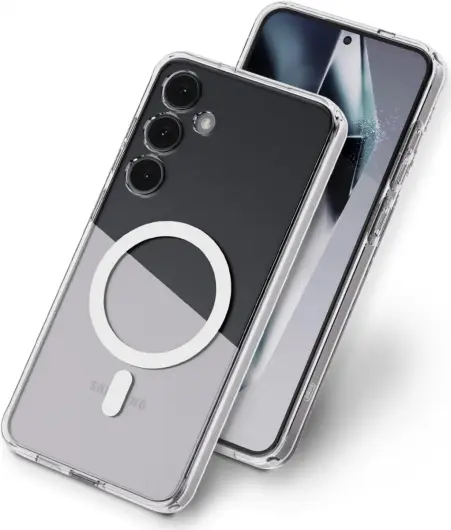 Whitestone Dome Case Samsung Galaxy S24 Hoesje MagSafe Transparant afbeelding 1