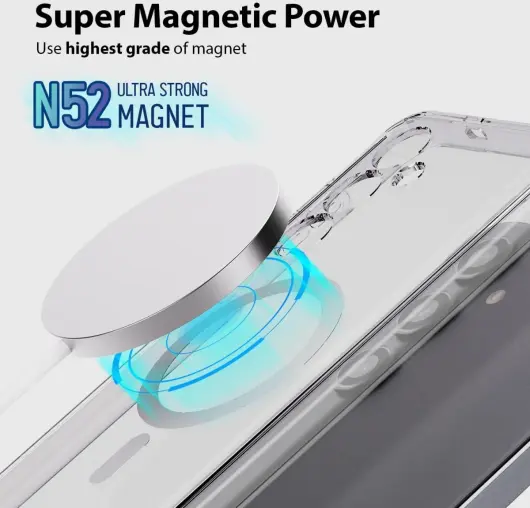 Whitestone Dome Case Samsung Galaxy S24 Hoesje MagSafe Transparant afbeelding 2