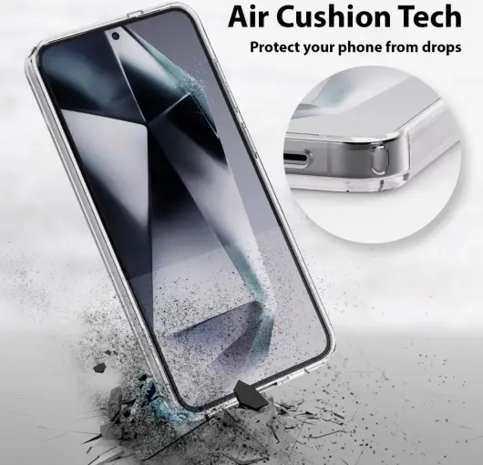 Whitestone Dome Case Samsung Galaxy S24 Hoesje MagSafe Transparant afbeelding 3
