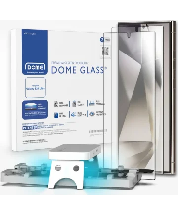 Whitestone Dome Glass Samsung Galaxy S24 Ultra Screen Protector 2-Pack Screen Protectors