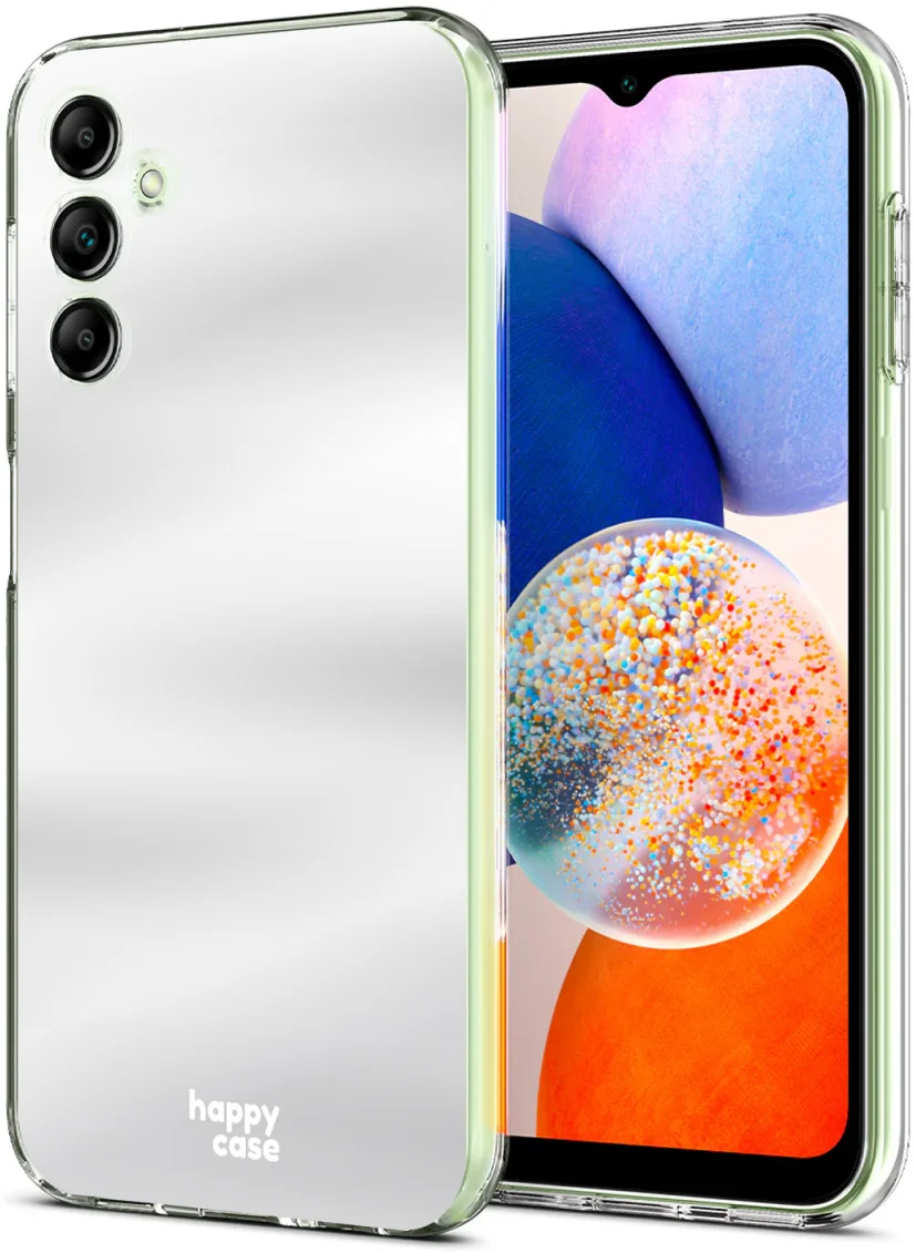 HappyCase Samsung Galaxy A14 Hoesje Flexibel TPU Spiegel Print afbeelding 4
