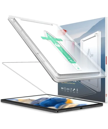 Rosso Samsung Galaxy Tab A9 Tempered Glass met Installatietray Screen Protectors
