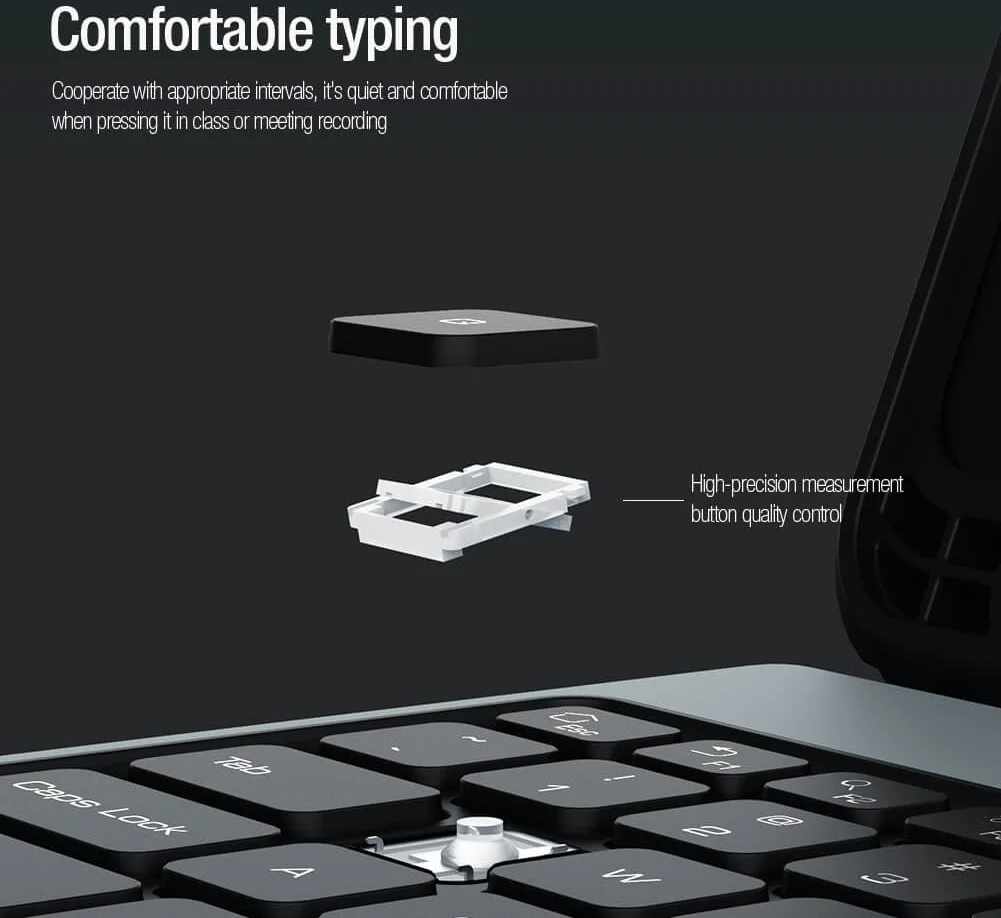 Nillkin Bumper Samsung Tab S9 Plus Toetsenbord Hoes met Slider Zwart afbeelding 10