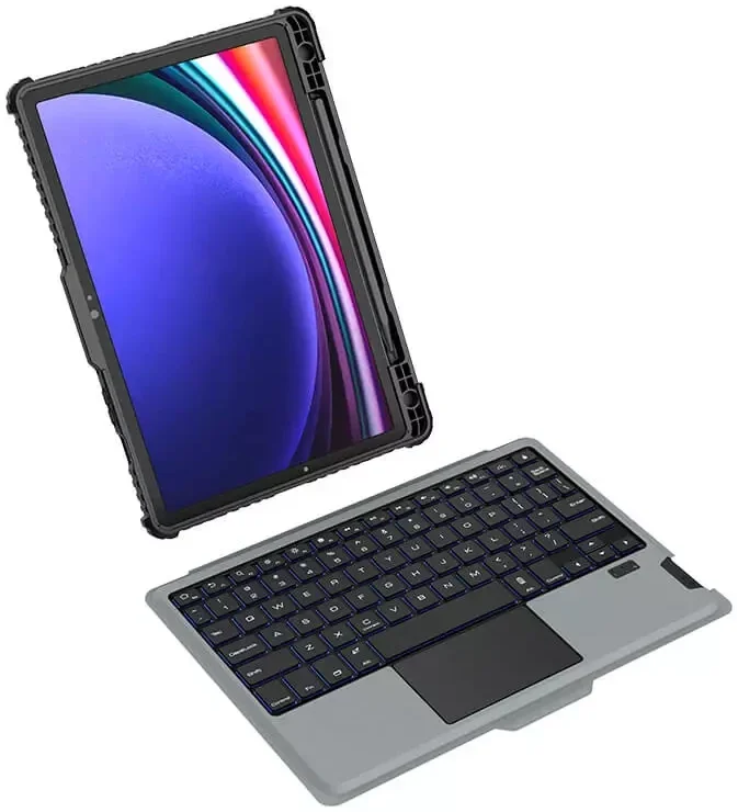Nillkin Bumper Samsung Tab S9 Plus Toetsenbord Hoes met Slider Zwart afbeelding 16