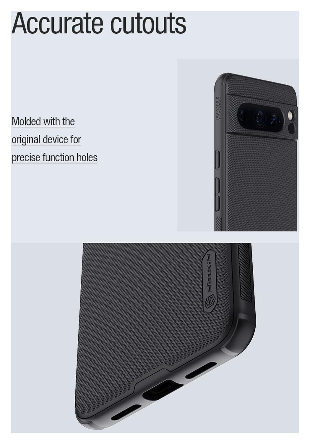 Nillkin Frosted Shield Google Pixel 8 Pro MagSafe Back Cover Zwart afbeelding 10