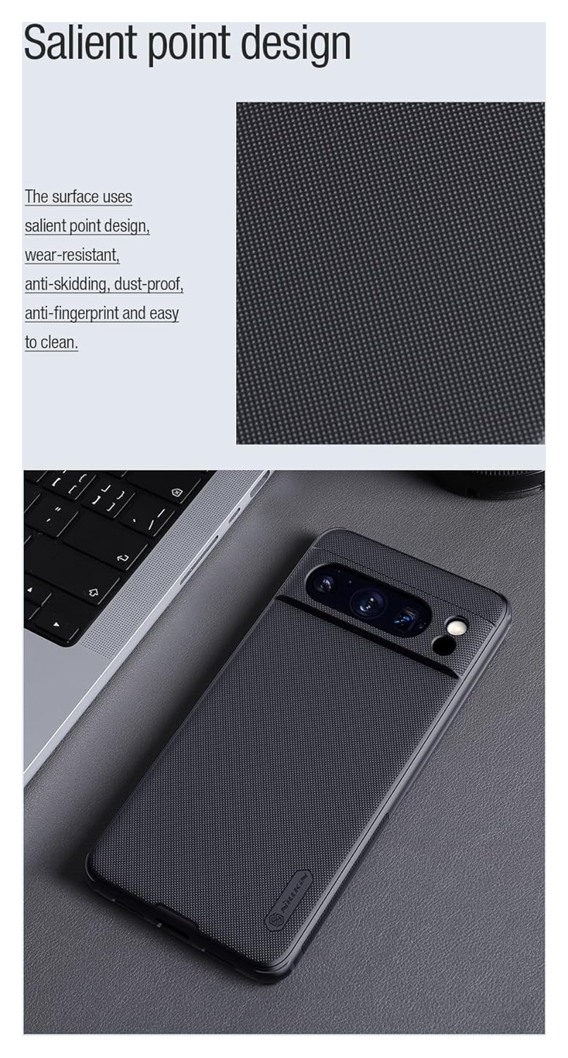 Nillkin Frosted Shield Google Pixel 8 Pro MagSafe Back Cover Zwart afbeelding 8