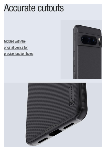 Nillkin Frosted Shield Google Pixel 8 Pro MagSafe Back Cover Zwart afbeelding 10
