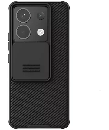 Nillkin Xiaomi Redmi Note 13 Pro 5G/Poco X6 Hoesje Camera Slider Zwart Hoesjes