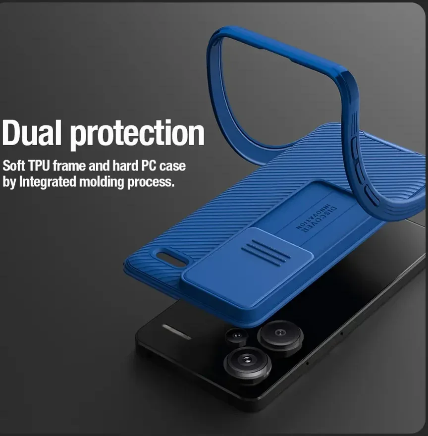 Nillkin CamShield Xiaomi Redmi Note 13 Pro Plus Hoesje Slider Blauw afbeelding 6