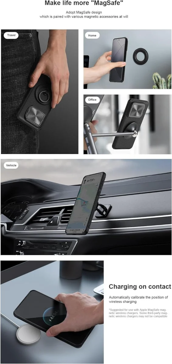 Nillkin CamShield MagSafe Xiaomi 14 Hoesje Camera Slider Groen afbeelding 6