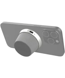 4smarts SoundForce Bluetooth Speaker MagSafe Bevestiging Zilver/Grijs