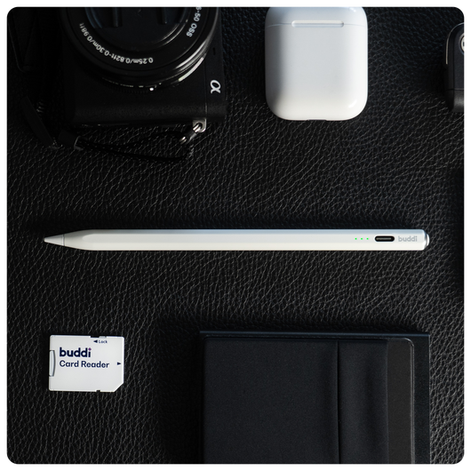 Buddi Flow Universele Actieve Stylus Pen met USB-C Poort Wit afbeelding 6