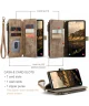 CaseMe C30 Samsung Galaxy S24 Hoesje Pasjeshouder Book Case Bruin