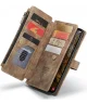 CaseMe C30 Samsung Galaxy S24 Plus Hoesje Pasjeshouder Book Case Bruin