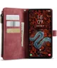 CaseMe C30 Samsung Galaxy S24 Plus Hoesje Pasjeshouder Book Case Rood