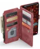 CaseMe C30 Samsung Galaxy S24 Plus Hoesje Pasjeshouder Book Case Rood