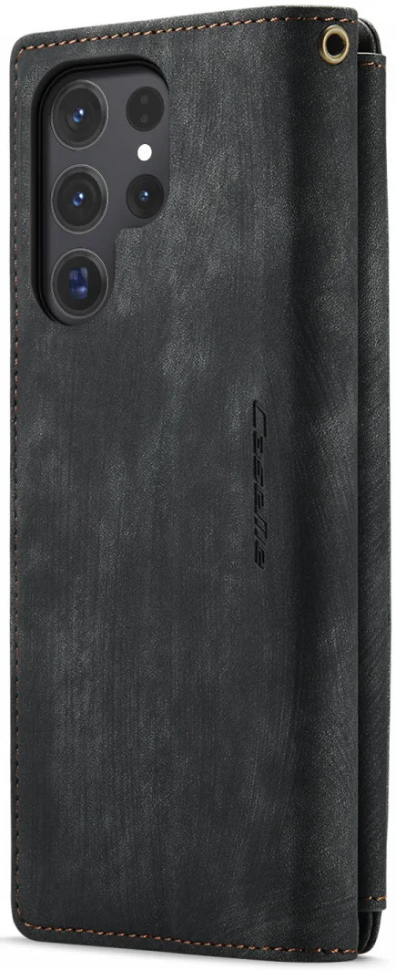 CaseMe C30 Samsung Galaxy S24 Ultra Hoesje Pasjeshouder Zwart afbeelding 15