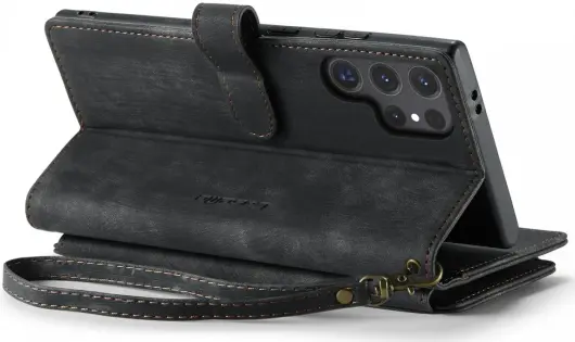 CaseMe C30 Samsung Galaxy S24 Ultra Hoesje Pasjeshouder Zwart afbeelding 18