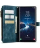 CaseMe C30 Samsung Galaxy S24 Ultra Hoesje Pasjeshouder Blauw