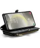 CaseMe C36 Samsung Galaxy S24 Hoesje Zipper Book Case Zwart