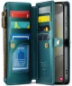 CaseMe C36 Samsung Galaxy S24 Hoesje Zipper Book Case Blauw