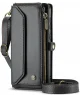 CaseMe C36 Samsung Galaxy S24 Plus Hoesje Zipper Book Case Zwart